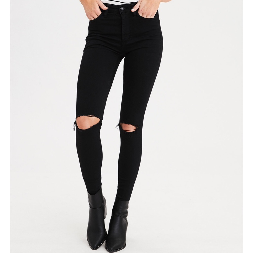Black high waisted jeggings